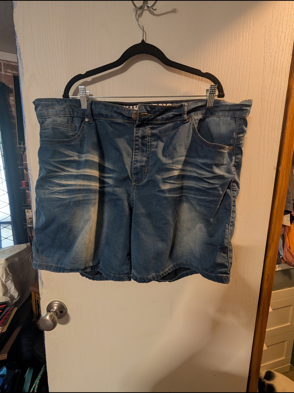 VIP Women's Blue Washed Denim Jean Shorts